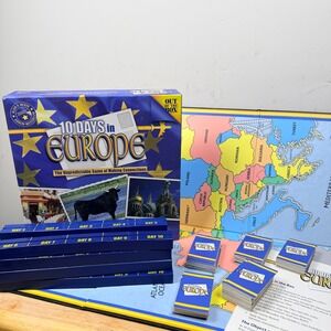 10 Days in Europe Board Game Out of the Box Games COMPLETE Strategy Geography